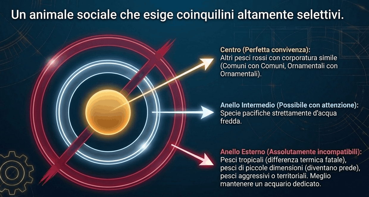 convivenza pesci rossi
