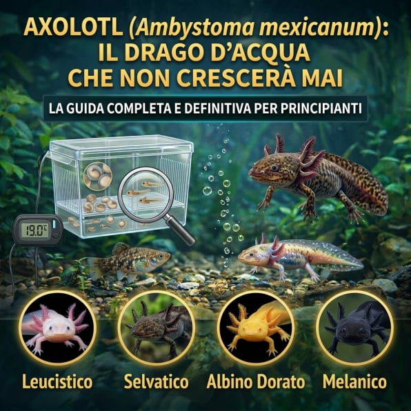 Come allevare l'axolotl