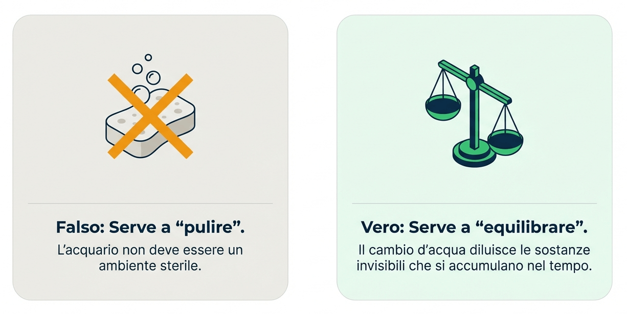 motivi per cui si cambia l'acqua