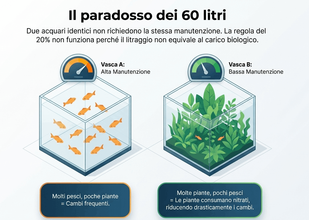 capire quando fare cambio acqua