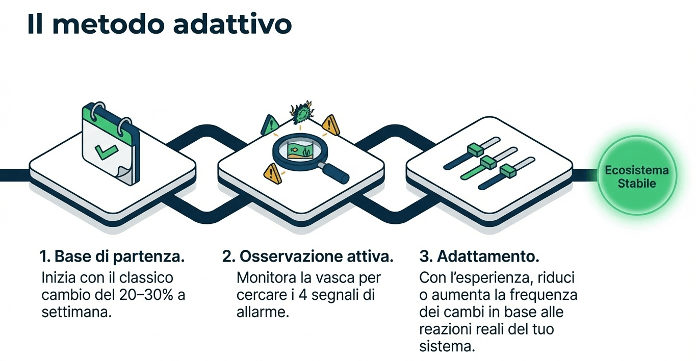 metodo per cambiare acqua