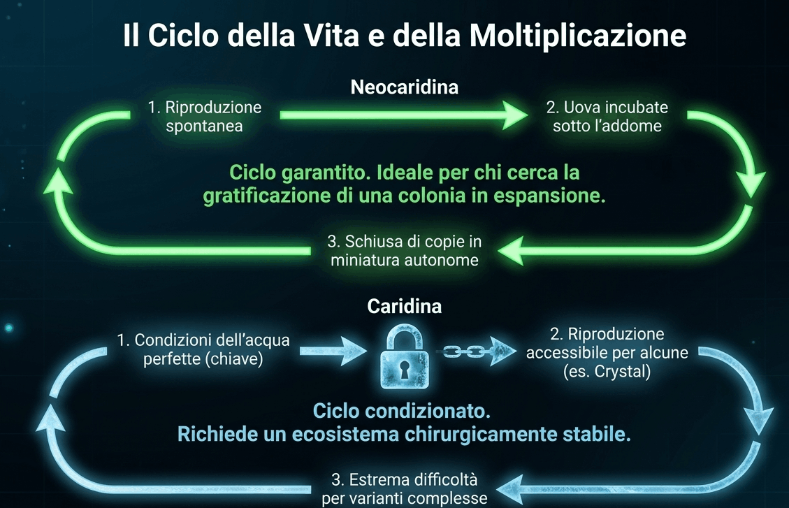 riproduzione caridine e neocaridine