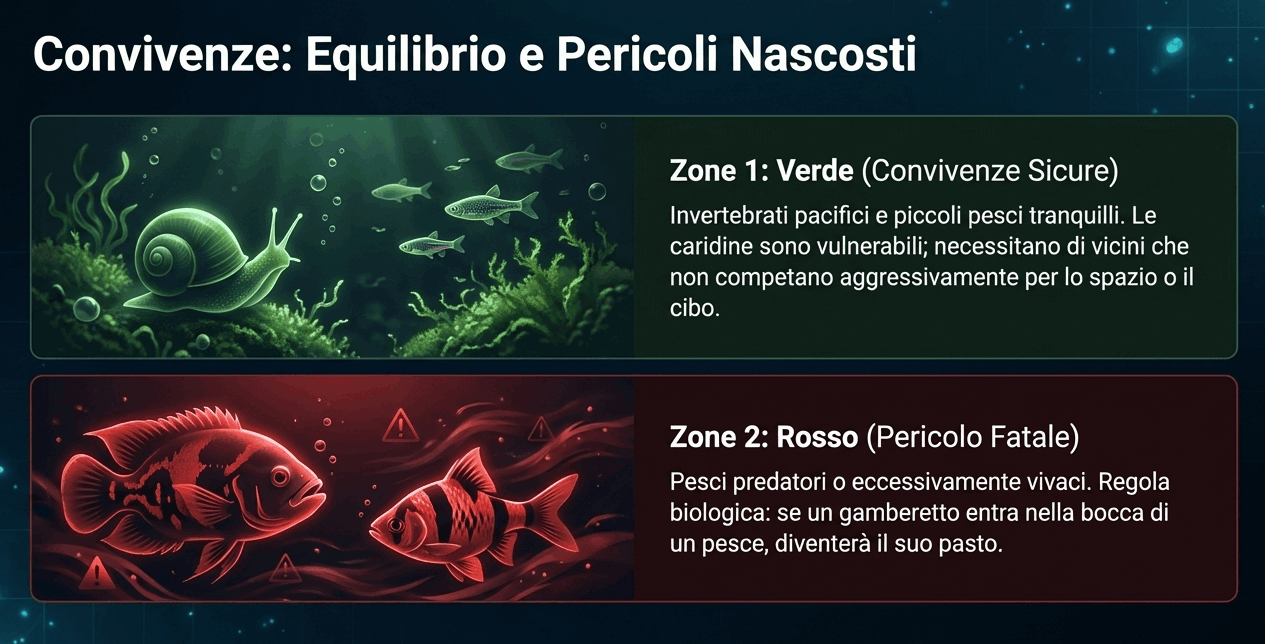 neocaridine e caridine convivenza