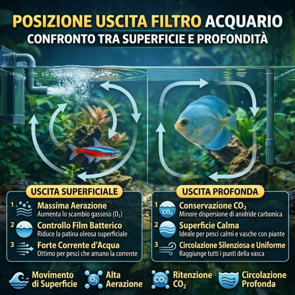 uscita filtro in superficie o no?