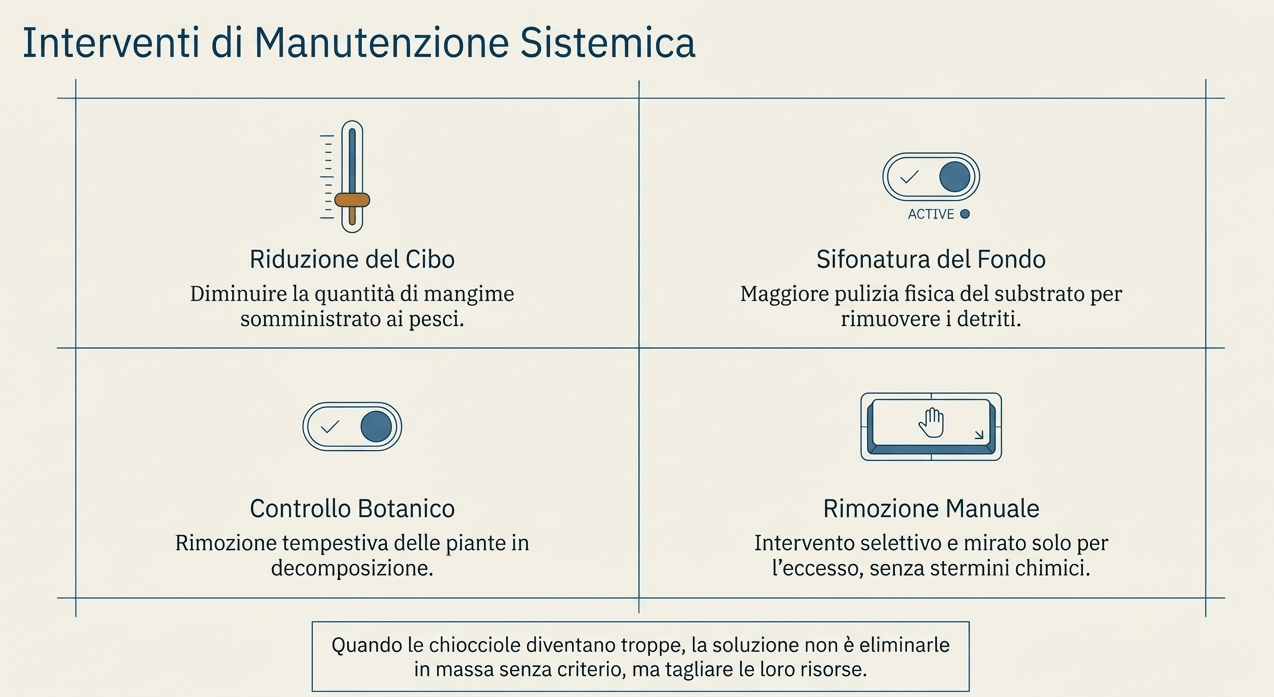 contenere i gasteropodi