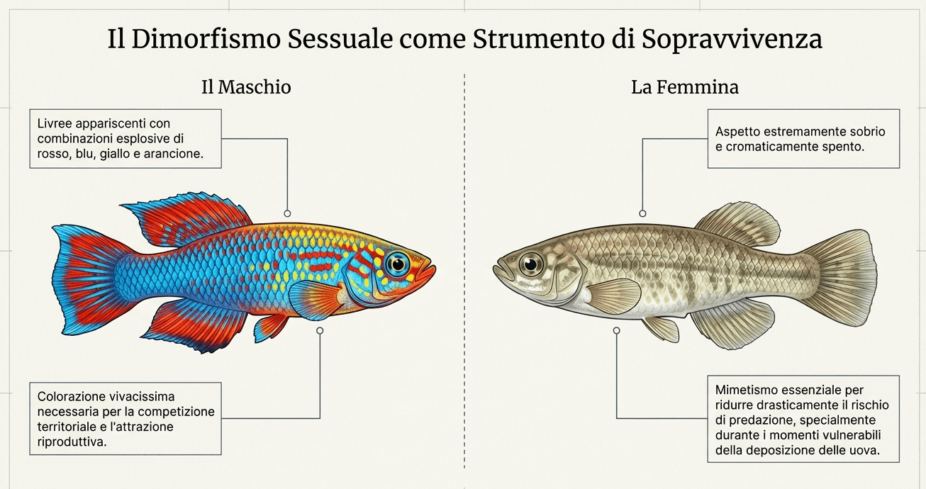 dimorfismo sessuale kilifish