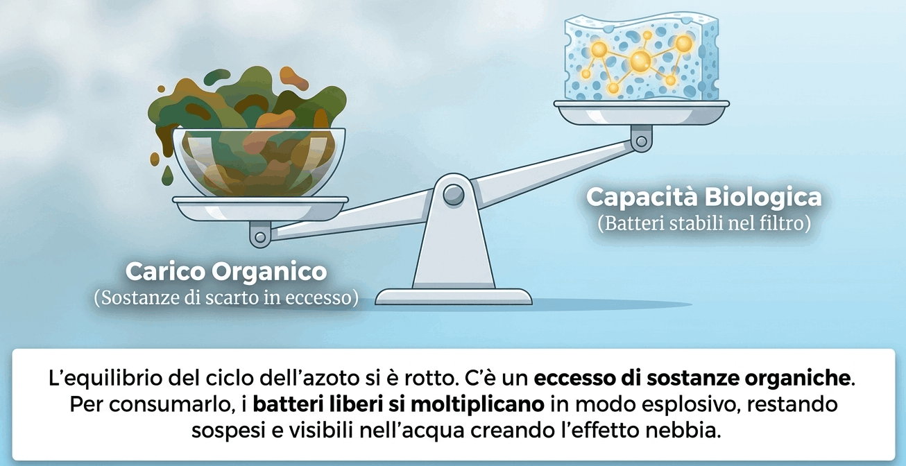 perchè l'acqua diventa bianca