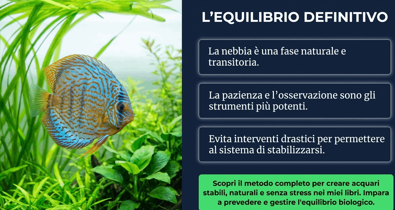 risolvere nebbia batterica acquario