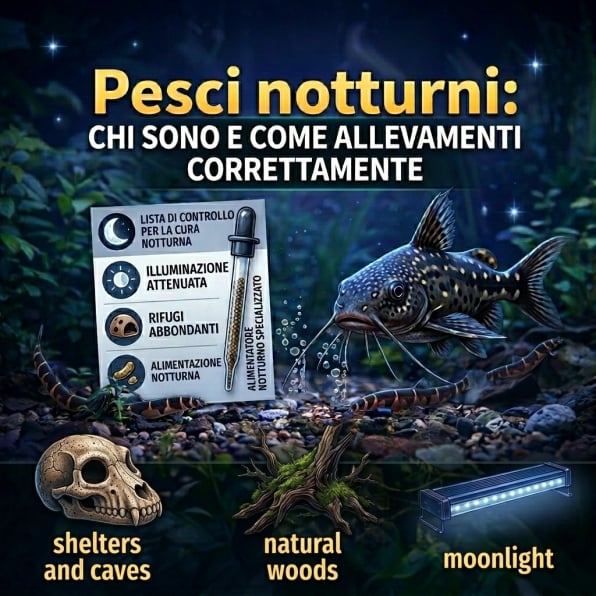 Pesci notturni in acquario