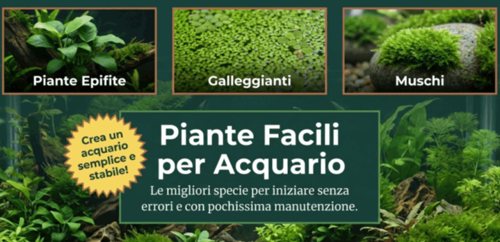 piante facili acquario