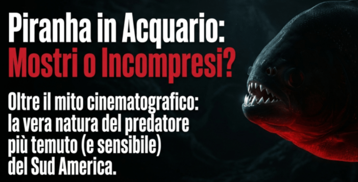 Allevamento piranha in acquario