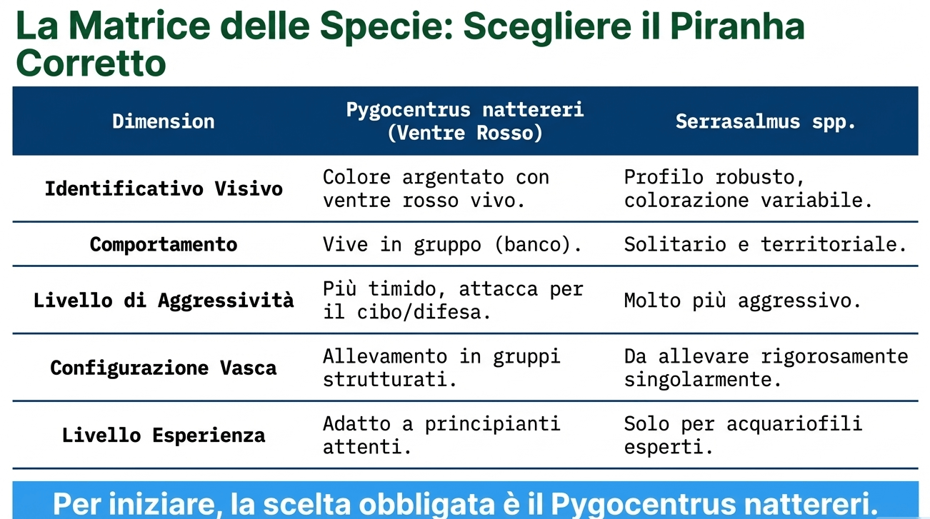 Quale piranha scegliere?
