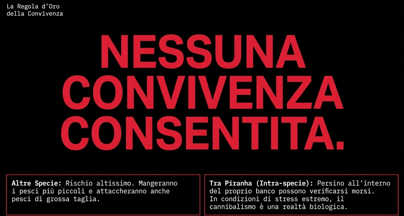 i piranha possono convivere con altri pesci?