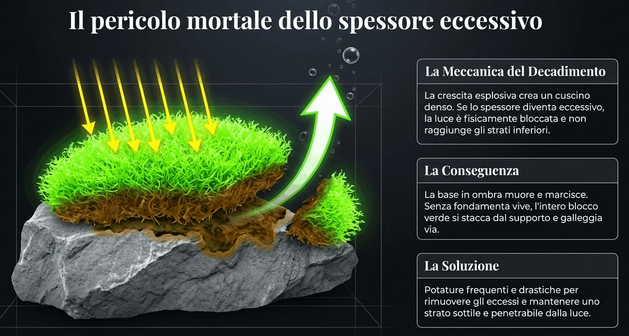 perchè riccia marcisce