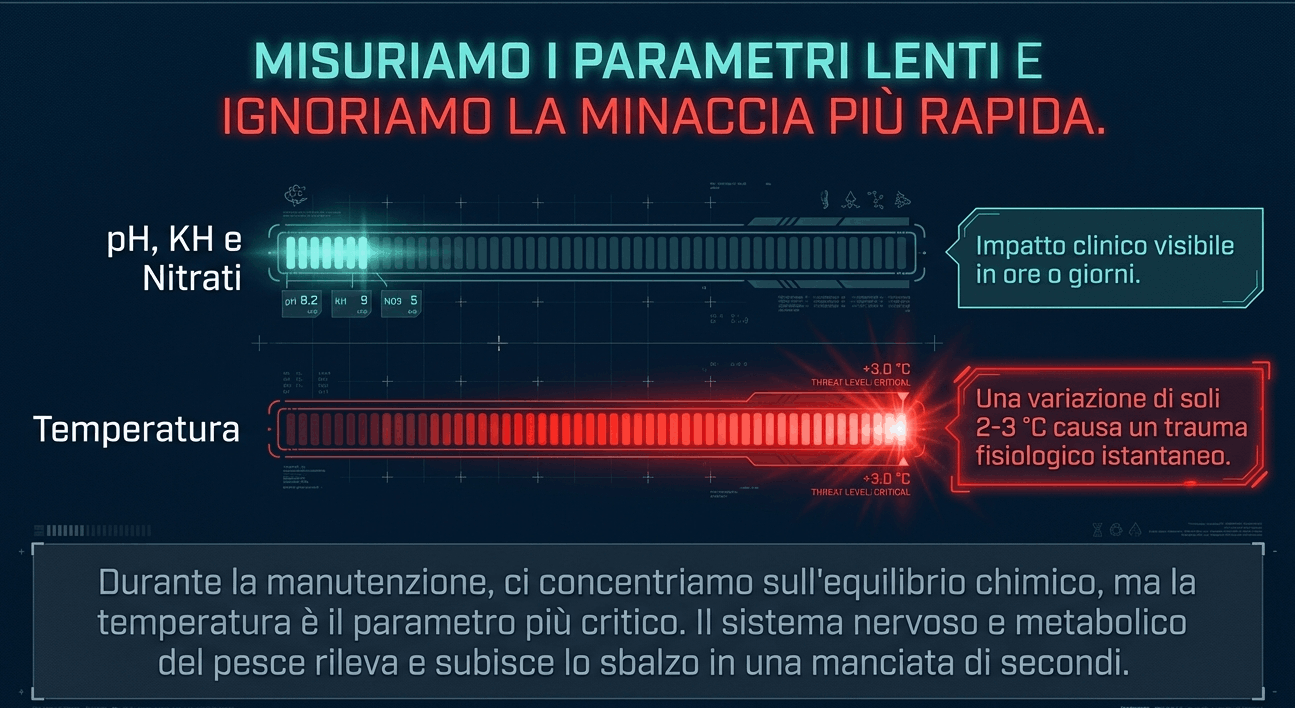 pesci sensibili ai cambiamenti bruschi di temperatura