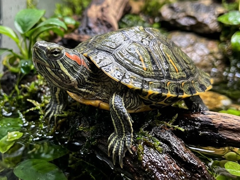 foto tartarughina acquatica