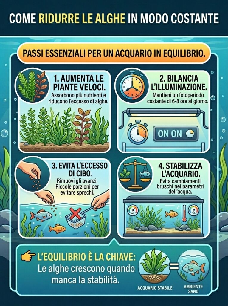 confronto acquario con poche piante e acquario piantumato stabile controllo alghe naturale
